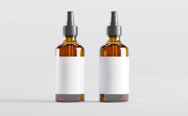 Amber Damlası Şişe Model 3D Görüntü