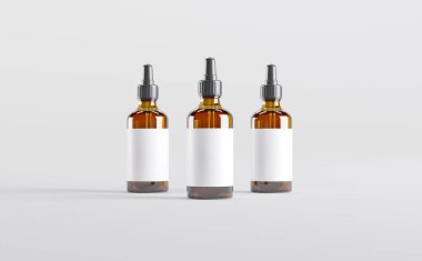 Amber Damlası Şişe Model 3D Görüntü