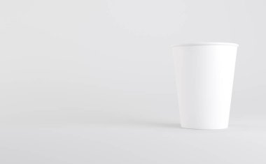Beyaz Kahve Kupası Model 3D Görüntü
