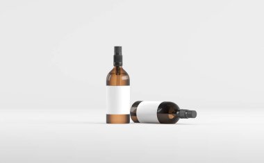 Düşüren Şişe Model 3D Görüntü - İki Şişe