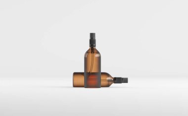 Düşüren Şişe Model 3D Görüntü - İki Şişe