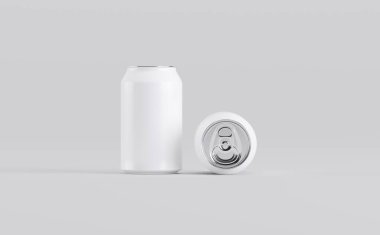 Alüminyum Soda Birası Konserve Kutuları 3B Görüntü