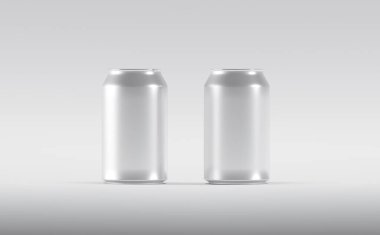 Alüminyum Soda Birası Konserve Kutuları 3B Görüntü