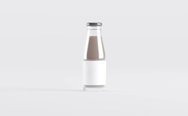 Süt Şişeleri Model 3D Görüntü