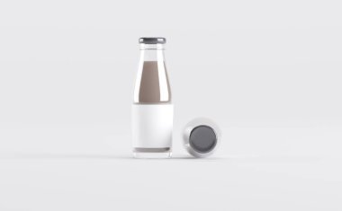 Süt Şişeleri Model 3D Görüntü