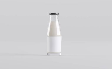 Süt Şişeleri Model 3D Görüntü