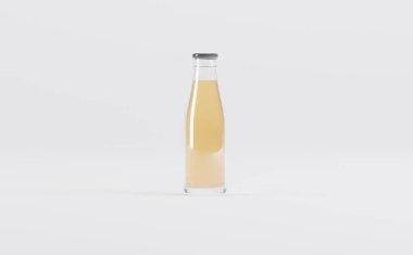 Meyve Suyu Şişeleri 3D Görüntü