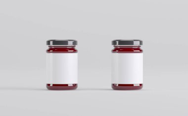 Reçel kavanozları 3D Görüntü