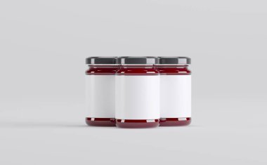 Reçel kavanozları 3D Görüntü