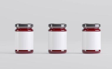 Reçel kavanozları 3D Görüntü