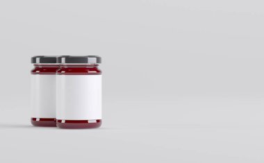 Reçel kavanozları 3D Görüntü