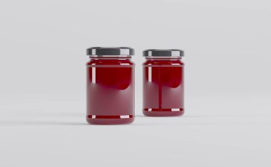 Reçel kavanozları 3D Görüntü