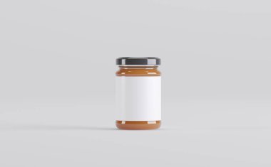 Kayısı Jam Jars 3D Görüntü