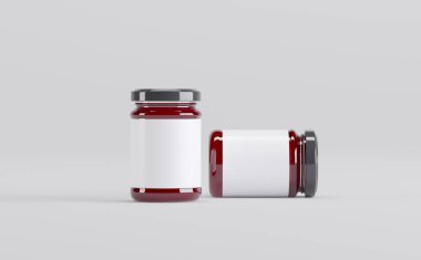 Reçel kavanozları 3D Görüntü