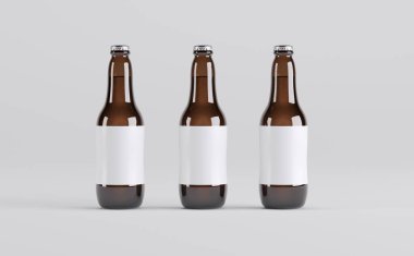 Bira Şişeleri Model 3D Görüntü