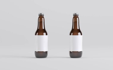 Bira Şişeleri Model 3D Görüntü