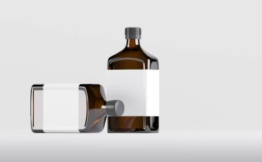 Eczacılık Alkol Şişe Model 3D Görüntü
