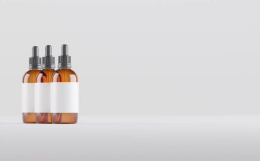 Amber Damlası Şişe Model 3D Görüntü