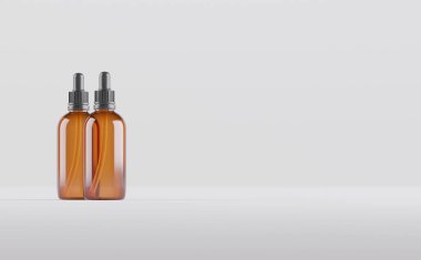 Amber Damlası Şişe Model 3D Görüntü