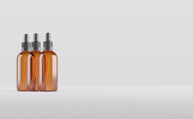 Amber Damlası Şişe Model 3D Görüntü