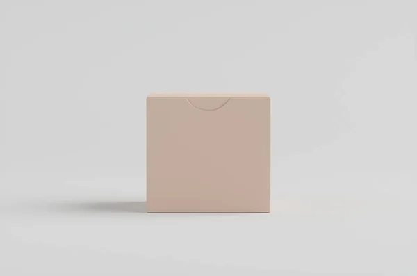 Caja Cartón Ilustración Burla —  Fotos de Stock
