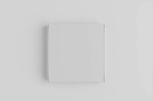 White Box Cardboard Box Mockup Illustration — Stock Photo, Image