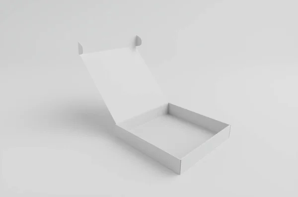 纸盒模型3D说明 — 图库照片
