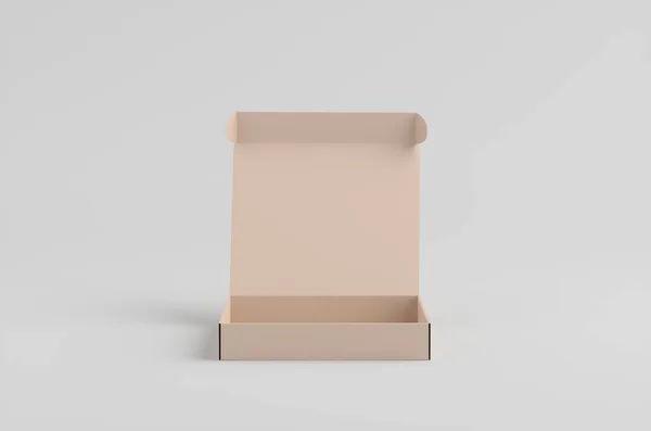 Caja Cartón Ilustración Burla —  Fotos de Stock