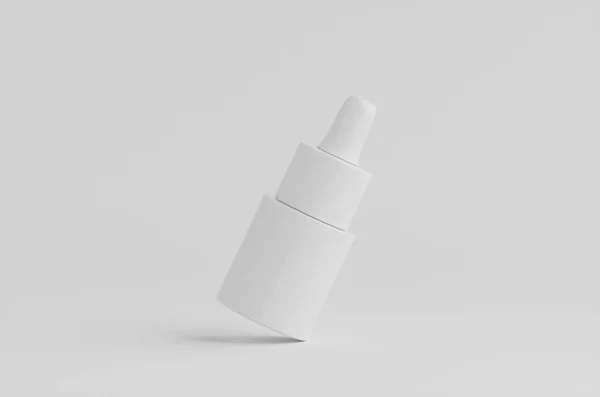 白色化妆品瓶模型3D图解 — 图库照片