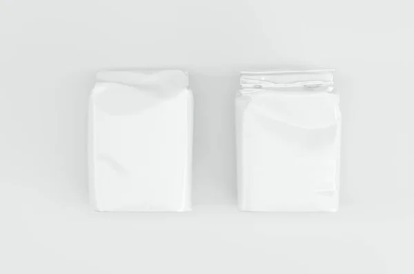 空白袋面团糖包模型3D渲染 — 图库照片