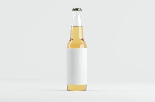 Garrafa Cerveja Mockup Ilustração — Fotografia de Stock