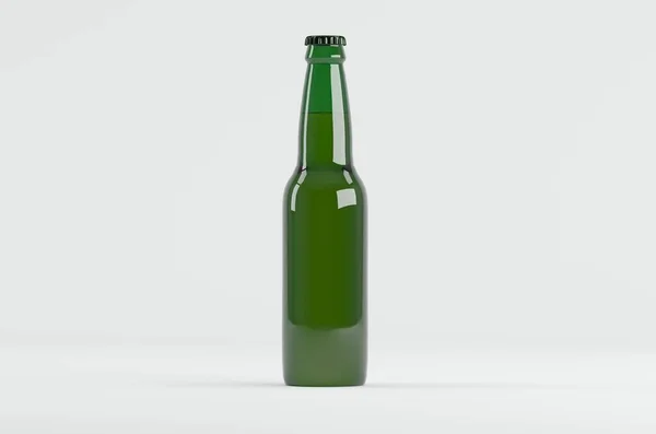 Beer Bottle Green Mockup Illustration — 스톡 사진