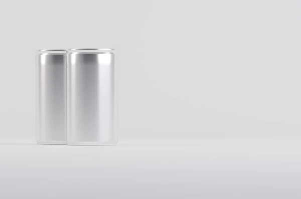 Alumínio Soda Cerveja Pode Mockup Ilustração — Fotografia de Stock