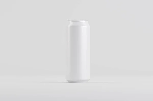 Alumínio Branco Refrigerante Cerveja Pode Mockup Ilustração — Fotografia de Stock