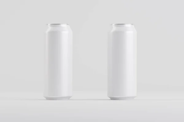 Алюминиевое Белое Пиво Газировки Можно Смоделировать — стоковое фото