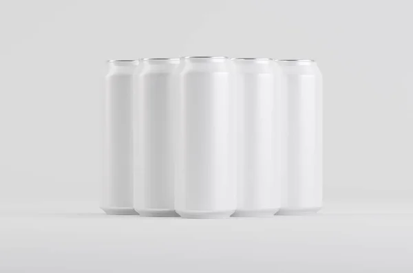 Cerveza Soda Blanca Aluminio Puede Burlarse Ilustración —  Fotos de Stock
