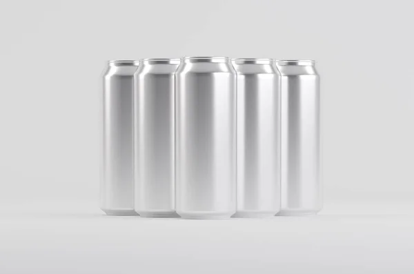 Алюмінієве Содове Пиво Може Макет Ілюстрації — стокове фото