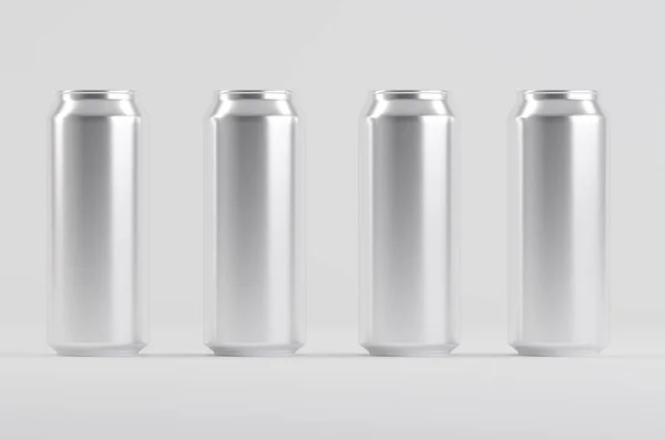 Aluminium Natrium Bier Kan Mockup Illustratie — Stockfoto
