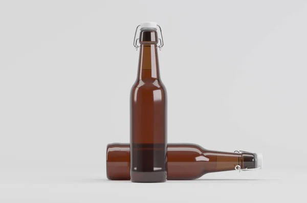 Beer Bottle Mockup Illustration — 스톡 사진