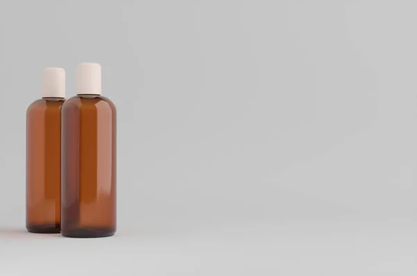 Bottiglie Sapone Cosmetico Mockup Illustrazione — Foto Stock
