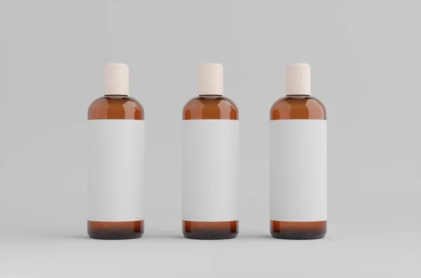 Kosmetisk Tvål Flaskor Mockup Illustration — Stockfoto
