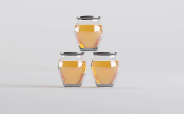 Gambaran Honey Jar Mockup — Stok Foto