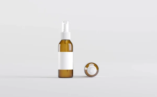 Amber Spray Bottle Mockup Illustration — Stockfoto