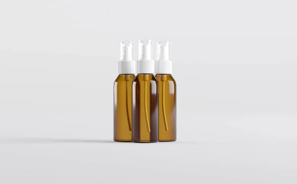 Ambra Spray Bottiglia Mockup Illustrazione — Foto Stock