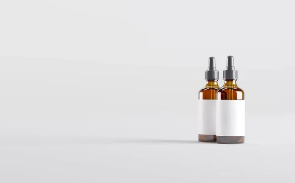 Amber Damlası Şişe Model 3D Görüntü