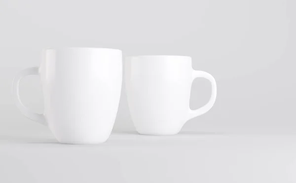 White Coffee Mug Cup Mockup Illustration — стокове фото