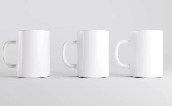 Weiße Kaffeebecher Tasse Mockup Illustration — Stockfoto