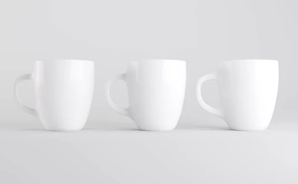 White Coffee Bug Cup Mockup Illusztráció — Stock Fotó