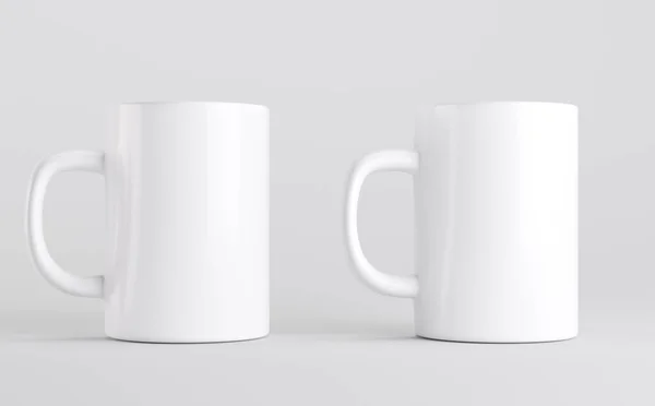 White Coffee Mug Cup Mockup Illustration — Stock Photo, Image