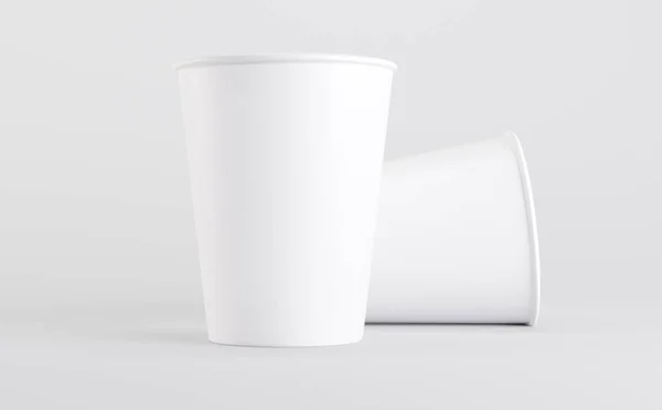 Weiße Kaffeetasse Mockup Illustration — Stockfoto